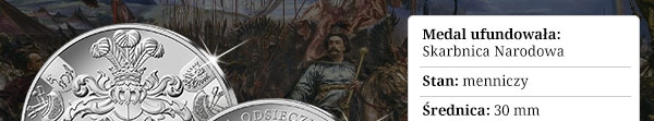 Medal ufundowany przez Skarbnicę Narodową